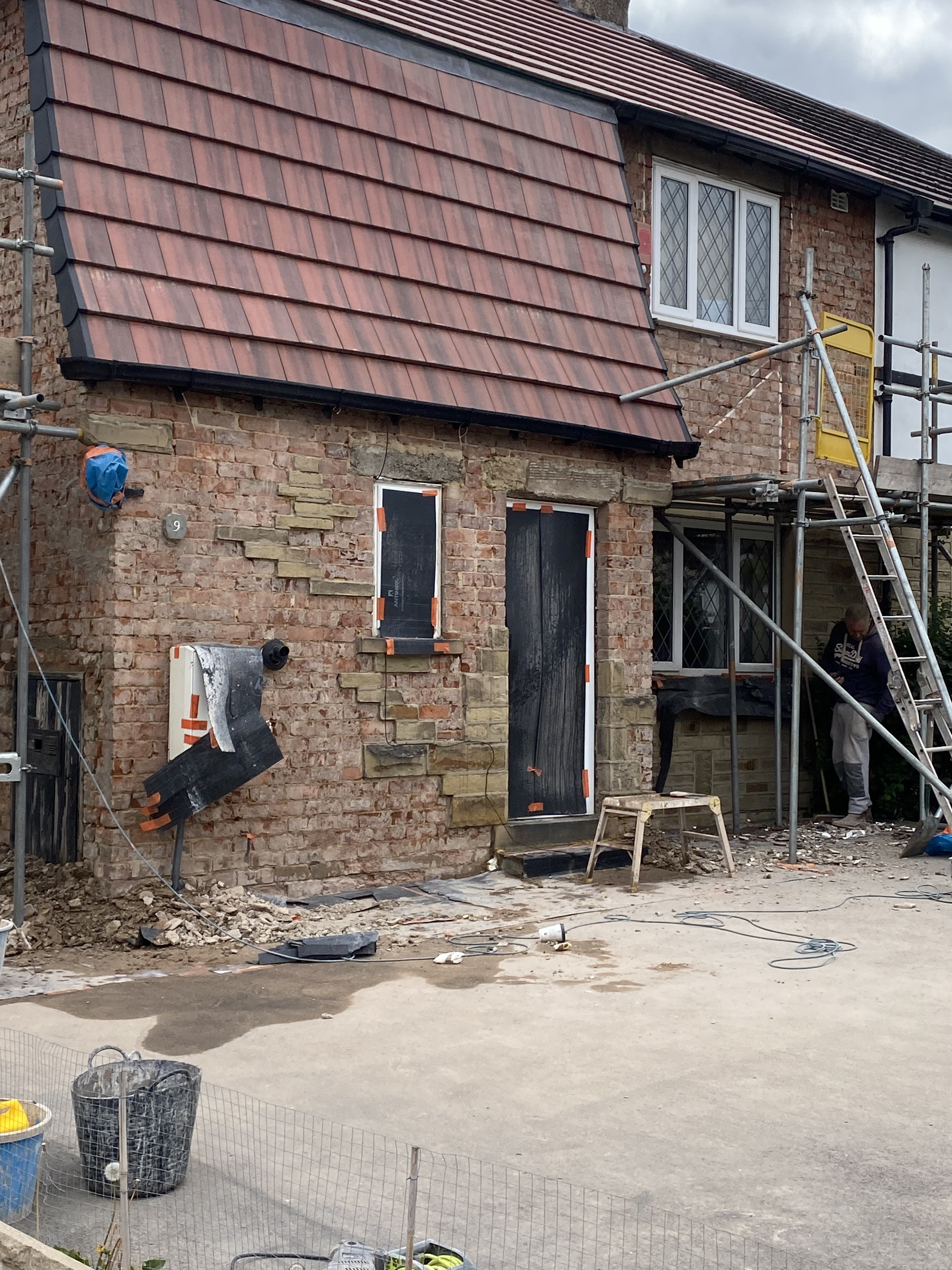 The before photo of customer's property.