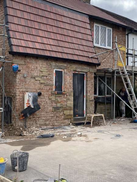 The before photo of customer's property.