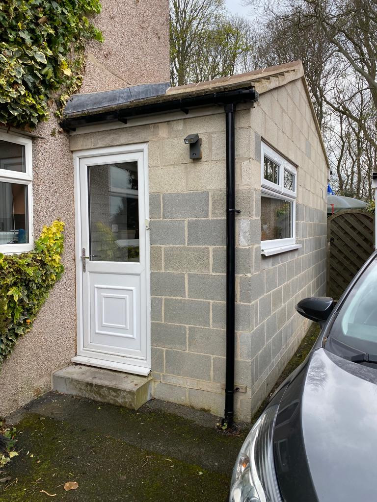 The before photo of customer's property.