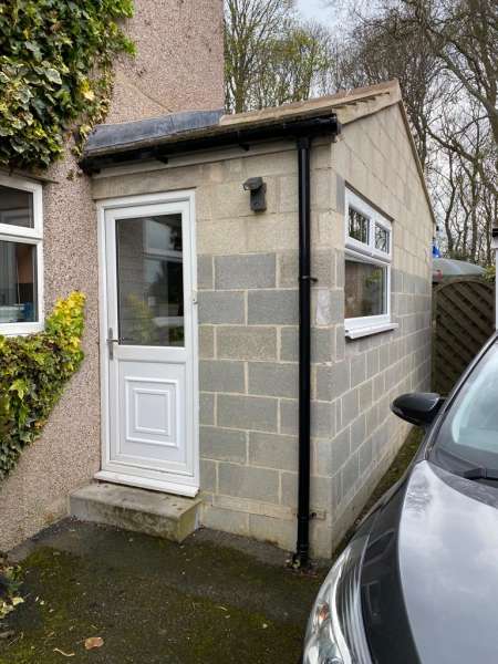 The before photo of customer's property.