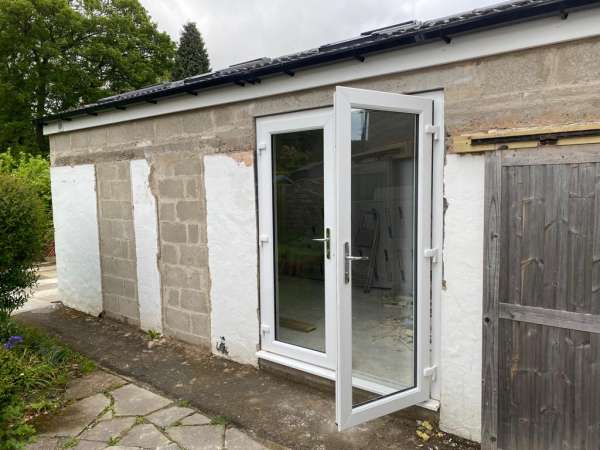 The before photo of customer's property.